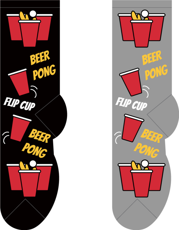 Foozys Mens' Socks - Beer Pong