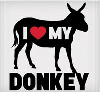 Vinyl Decal - I Love My Donkey 6