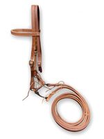 Showman Leather Headstall with QH Bit