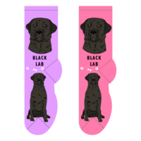 Foozys Ladies Socks - Black Lab