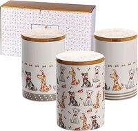 Spotted Dog Cannisters - Dogs Set of 3 ETA September