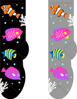 Foozys Ladies Socks - Tropical Fish