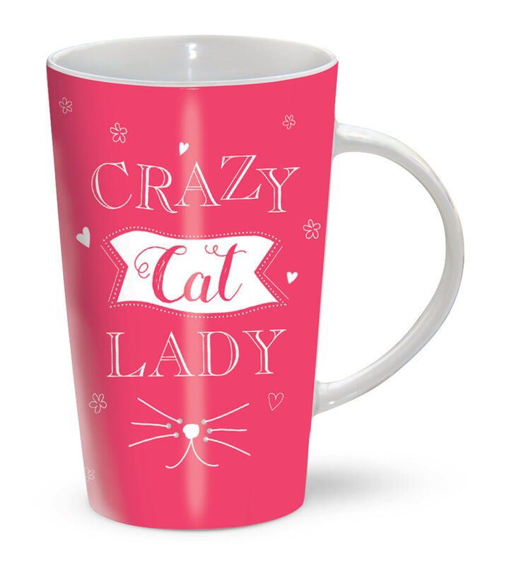 Latte Mug - Crazy Cat Lady
