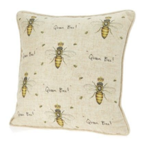 Linen Mix Cushion 40 x 40 cm - Queen Bee!