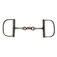 Dee Ring with Center Copper Roller Snaffle