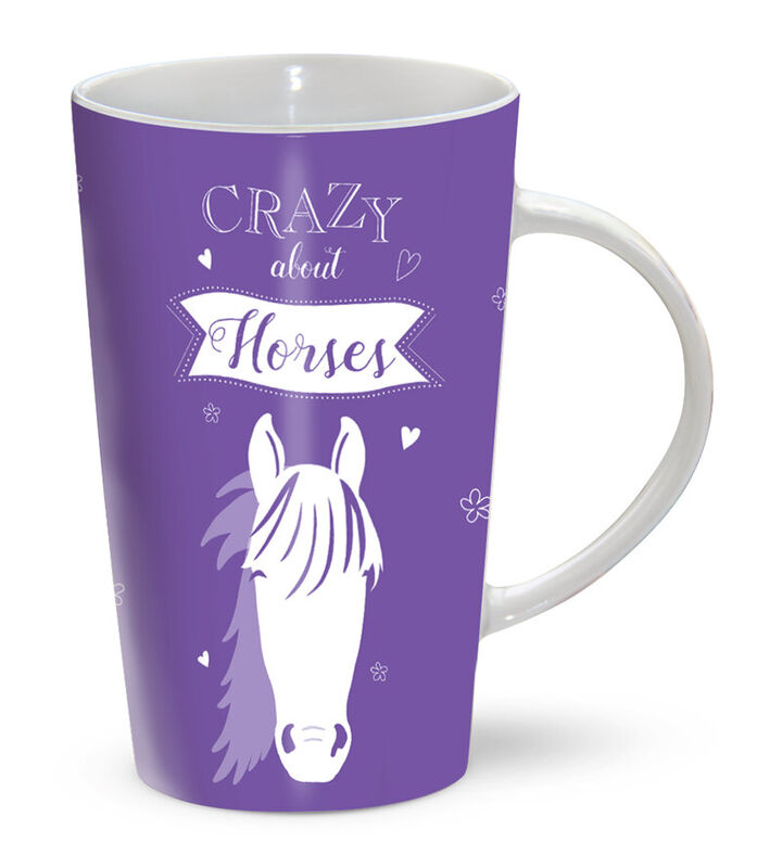 Latte Mug - Crazy About Horses
