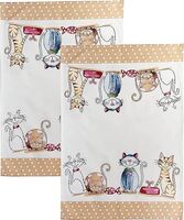 Spotted Dog Tea Towel - Cute Cats Set 2 ETA September
