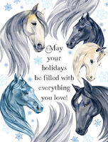 Boxed Christmas Cards -Pretty Horses
