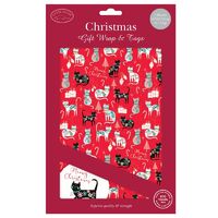 Gift Wrap & Tags - Christmas Cats