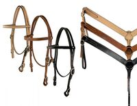Showman Argentina Cow Leather Headstall & Breast Collar Set