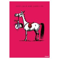 Thelwell Greeting Card - Hanging On
