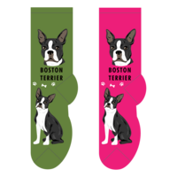 Foozys Ladies Socks - Boston Terrier