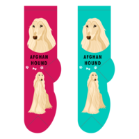 Crew Socks - Afghan Hound