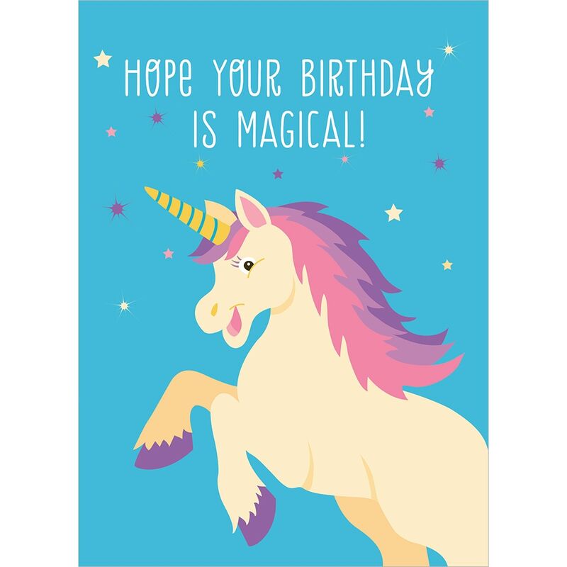 Birthday Card - Magical Unicorn Birthday