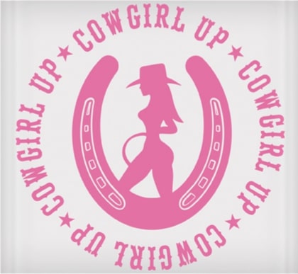 Vinyl Decal - Cowgirl Up! 6