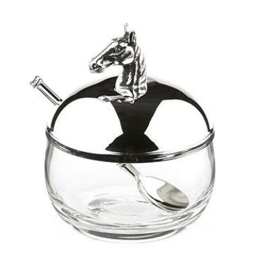 Silver Plated Horse Head Sugar Bowl