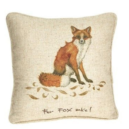 Linen Mix Cushion - For Fox Sake!