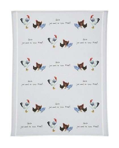Cotton Tea Towel - Girls Just Want To Have Fun!