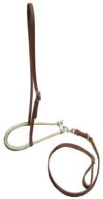 SM Leather Tiedown with Rubber Covered Rope Nose