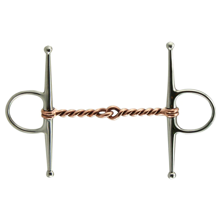 Copper Full Cheek Twisted Wire Snaffle