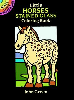 Little Horses Stained Glass Colouring Booklet
