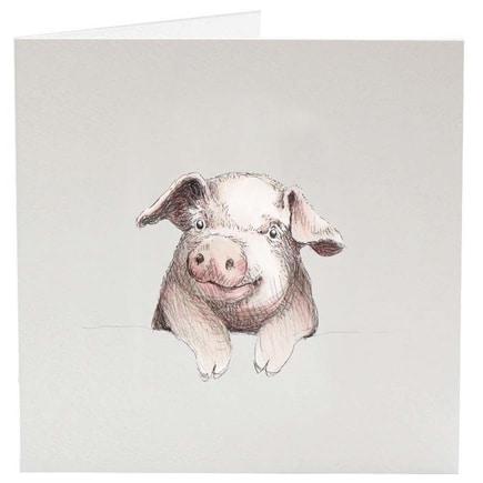 Greeting Card - Henri the Pig