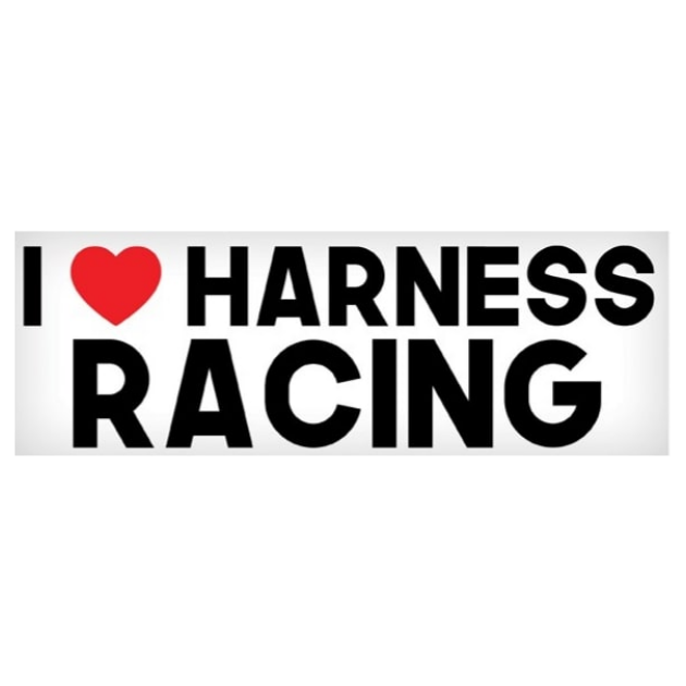 Vinyl Decal - I Love Harness Racing - 3