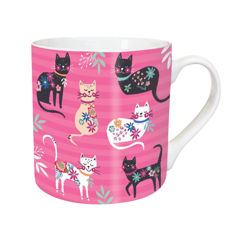 Tarka Mug - Cat Pattern