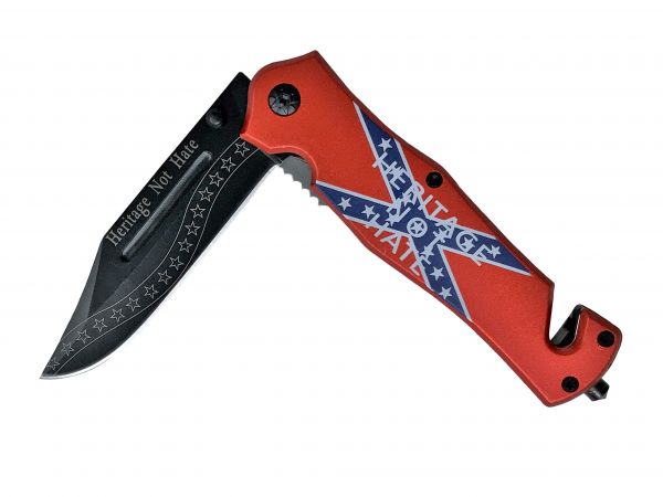 Spring Assisted Dixie Flag Knife