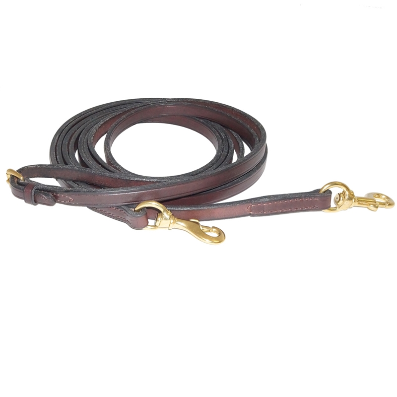 Nunn Finer Leather Draw Reins with Snaps