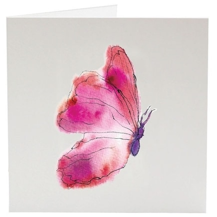 Greeting Card - Pink Butterfly