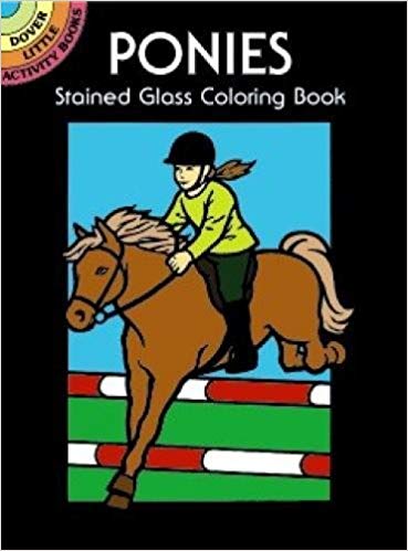 Ponies Stained Glass Colouring Booklet