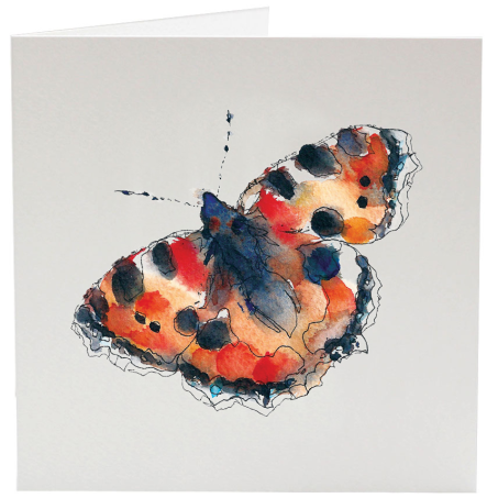 Greeting Card - Orange Butterfly