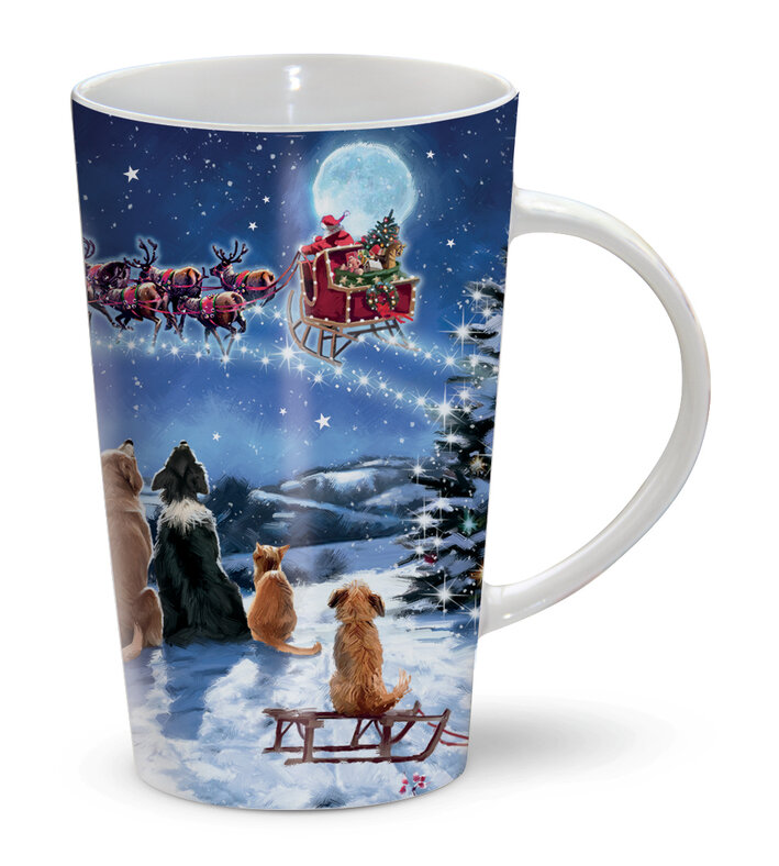 Chocolatte Mug - Watching Santa