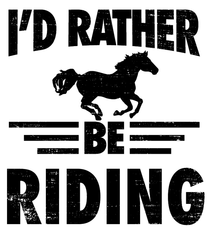 Vinyl Decal - I'd Rather Be Riding