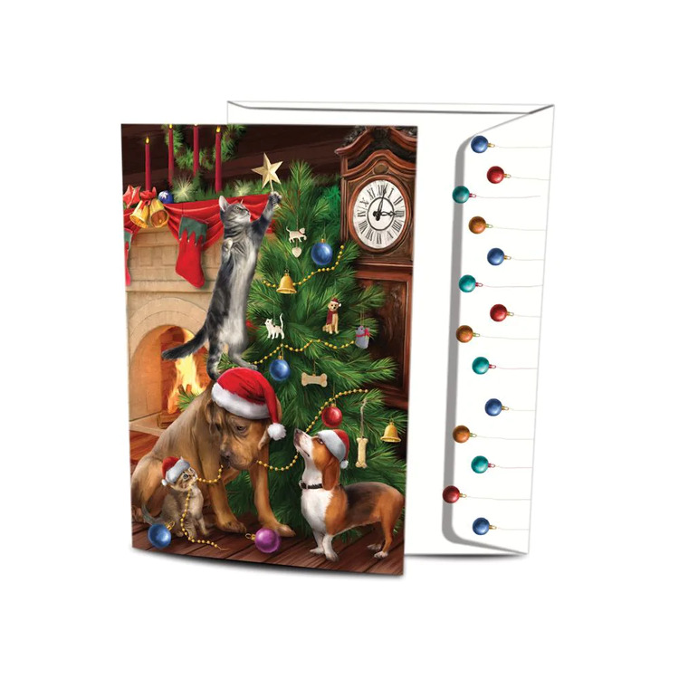 Tree Free Christmas Cards - Trimming the Tree - 12 pack