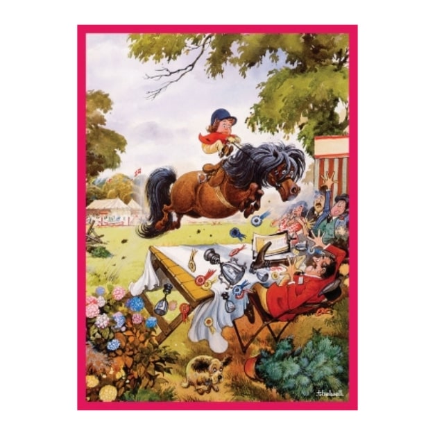 Thelwell Greeting Card - Up for the Cup